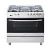 CUISINIERE MIDEA 4FEUX 60X60 A GAZ NOIR 60T MG4GO81B